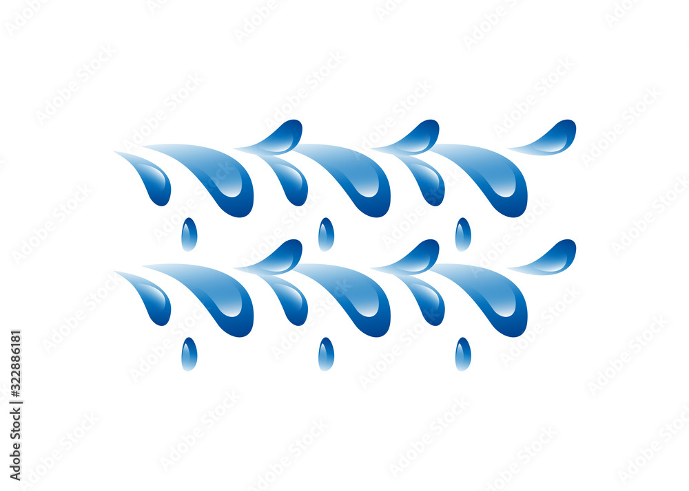 Water Wave Icon. Surf Logo. Vector Isolated On White Background. Hand Drawn Water Wave Icon. For Water Logo, Sign, Symbol, Surfing Icon, Sea And Ocean Logo. Abstract Ocean Waves Vector Water Wave Icon. Surf Logo. Vector Isolated On White Background. Hand Drawn Water Wave Icon. For Water Logo, Sign, Symbol, Surfing Icon, Sea And Ocean Logo. Abstract Ocean Waves Vector