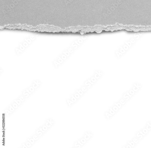 torn paper isolated on white background