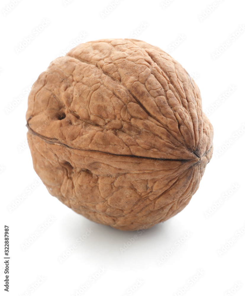 Obraz premium Tasty walnut on white background