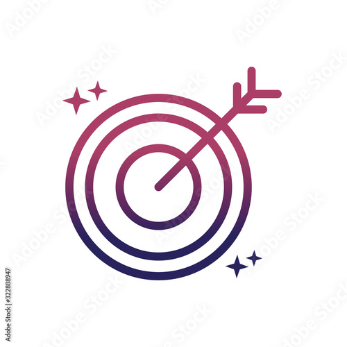 target marketing social media gradient style icon