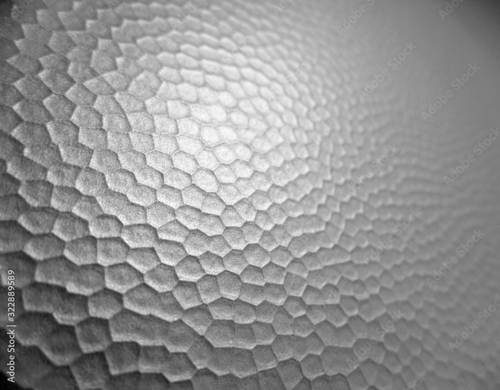 Fototapeta premium Hexagon texture closeup black and white