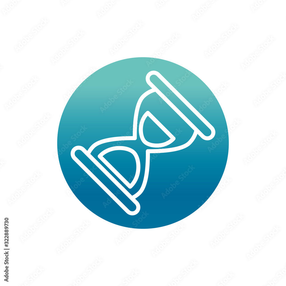 office hourglass clock time business supply block gradient style icon office hourglass clock time business supply block gradient style icon