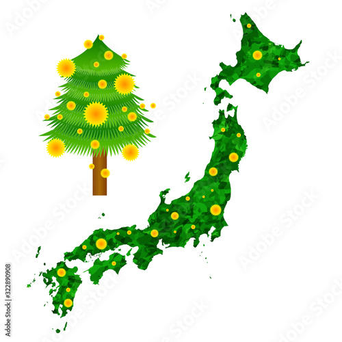 花粉　杉　日本　地図
