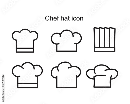 Chef hat Icon template black color editable. Chef hat Icon symbol Flat vector illustration for graphic and web design.