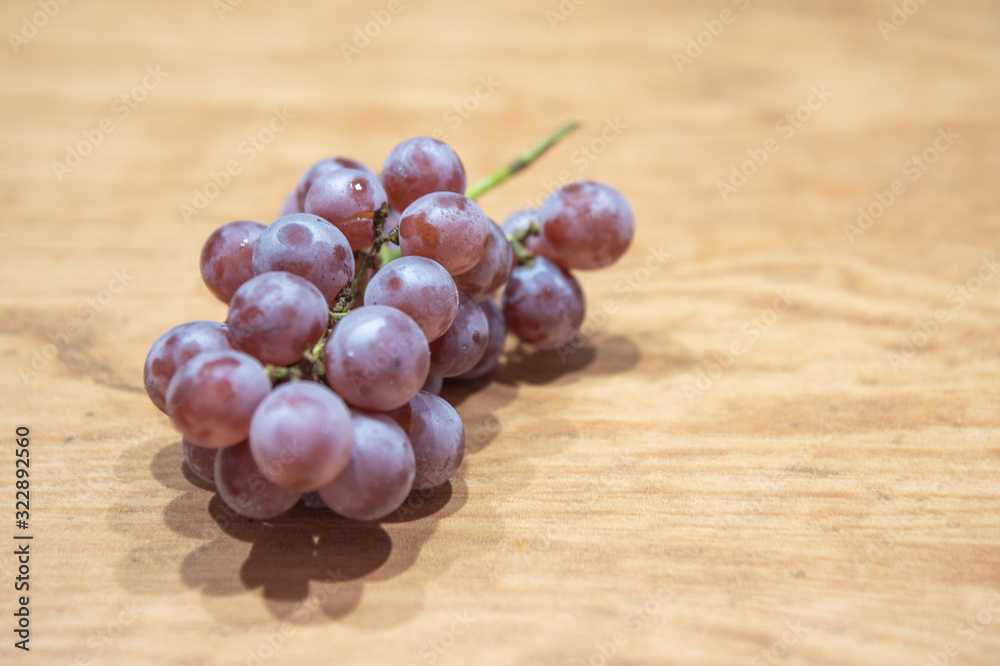 Bunches with pink grape fruits and Bunches with pink grape fruits and