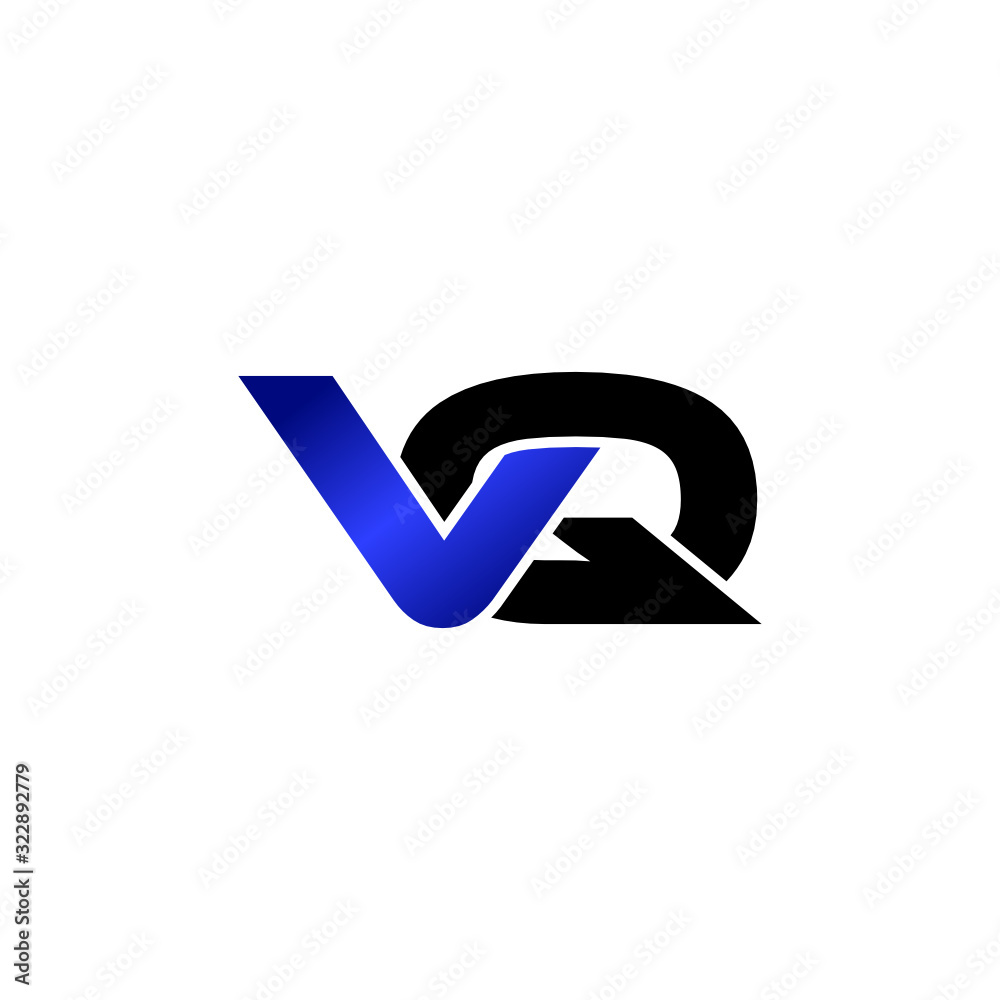 Letter VQ simple logo design vector Letter VQ simple logo design vector