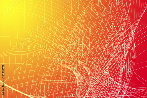 Many line art, graphics on a warm gradual color background