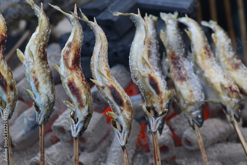 comida callejera en Tokio, Japon photo