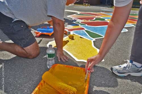 Community Painting Project: Painting the States