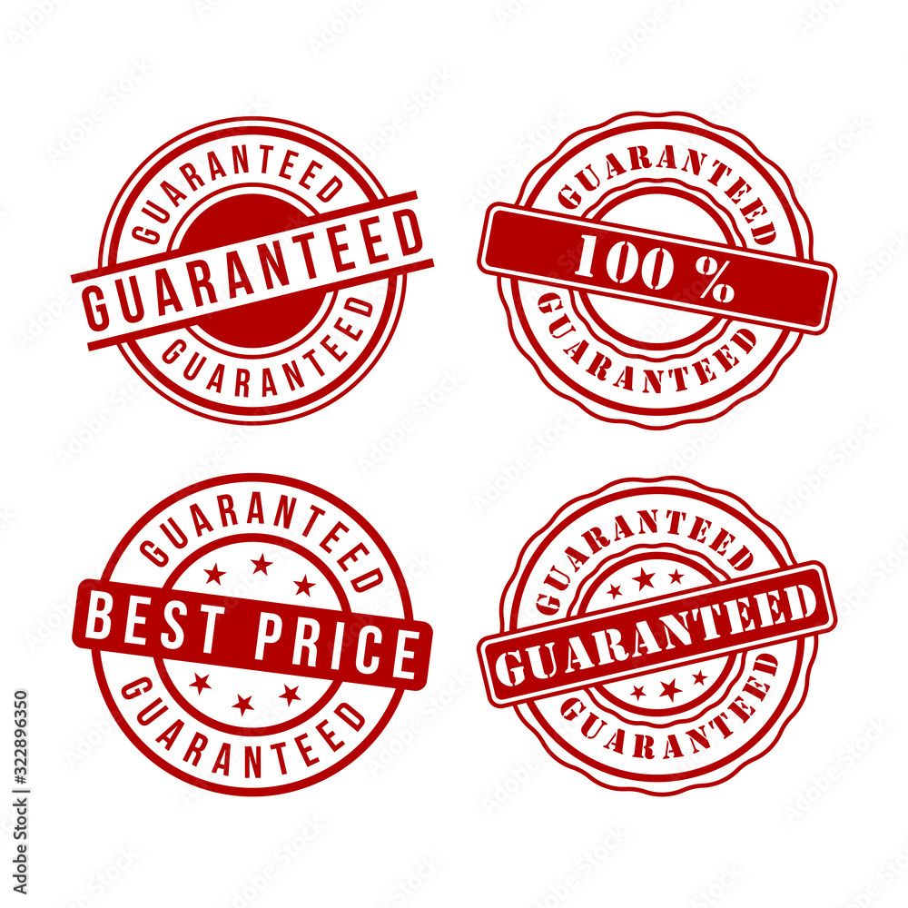 Guarantee rubber stamp icon vector design templates Guarantee rubber stamp icon vector design templates