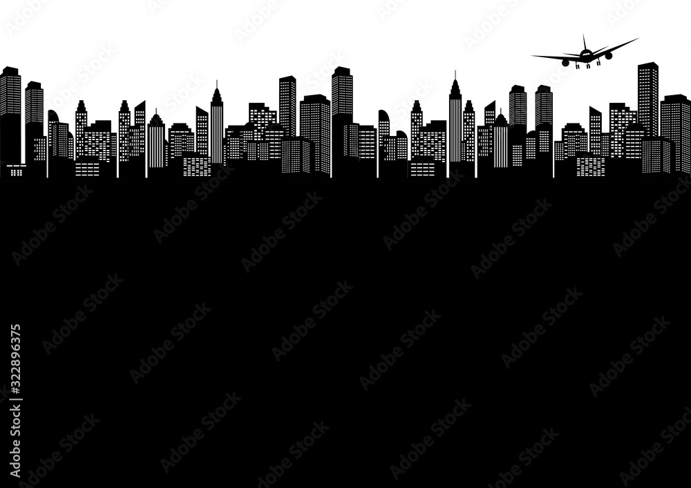 Naklejka premium ビル 都市 風景