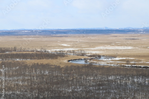 冬の釧路湿原