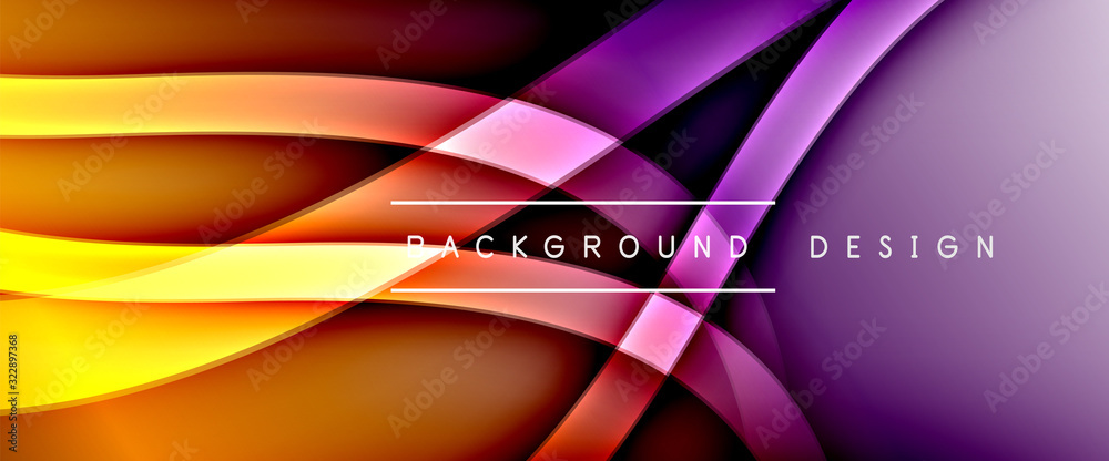 Dynamic trendy fluid color gradient abstract background with flowing wave lines. Vector Illustration Dynamic trendy fluid color gradient abstract background with flowing wave lines. Vector Illustration