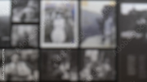 Watching Old Vintage Family Photos Blurred