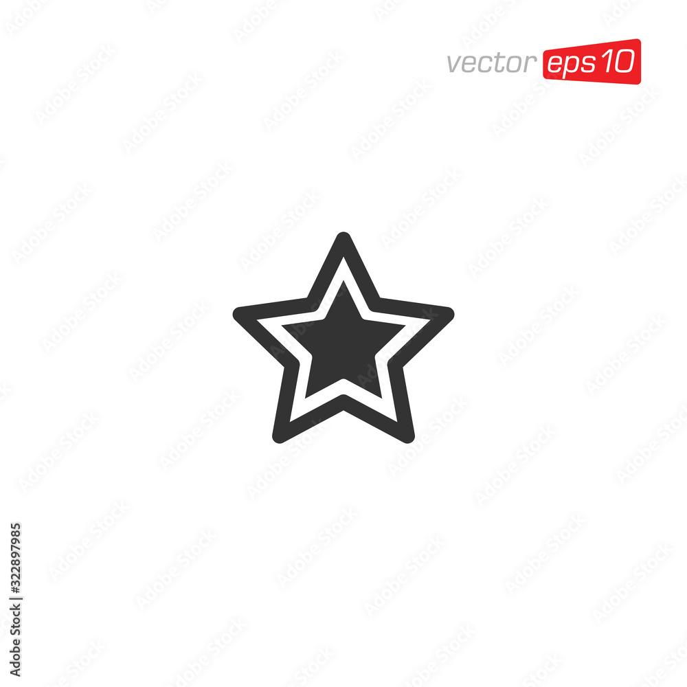 Star Icon Design Vector Template Star Icon Design Vector Template