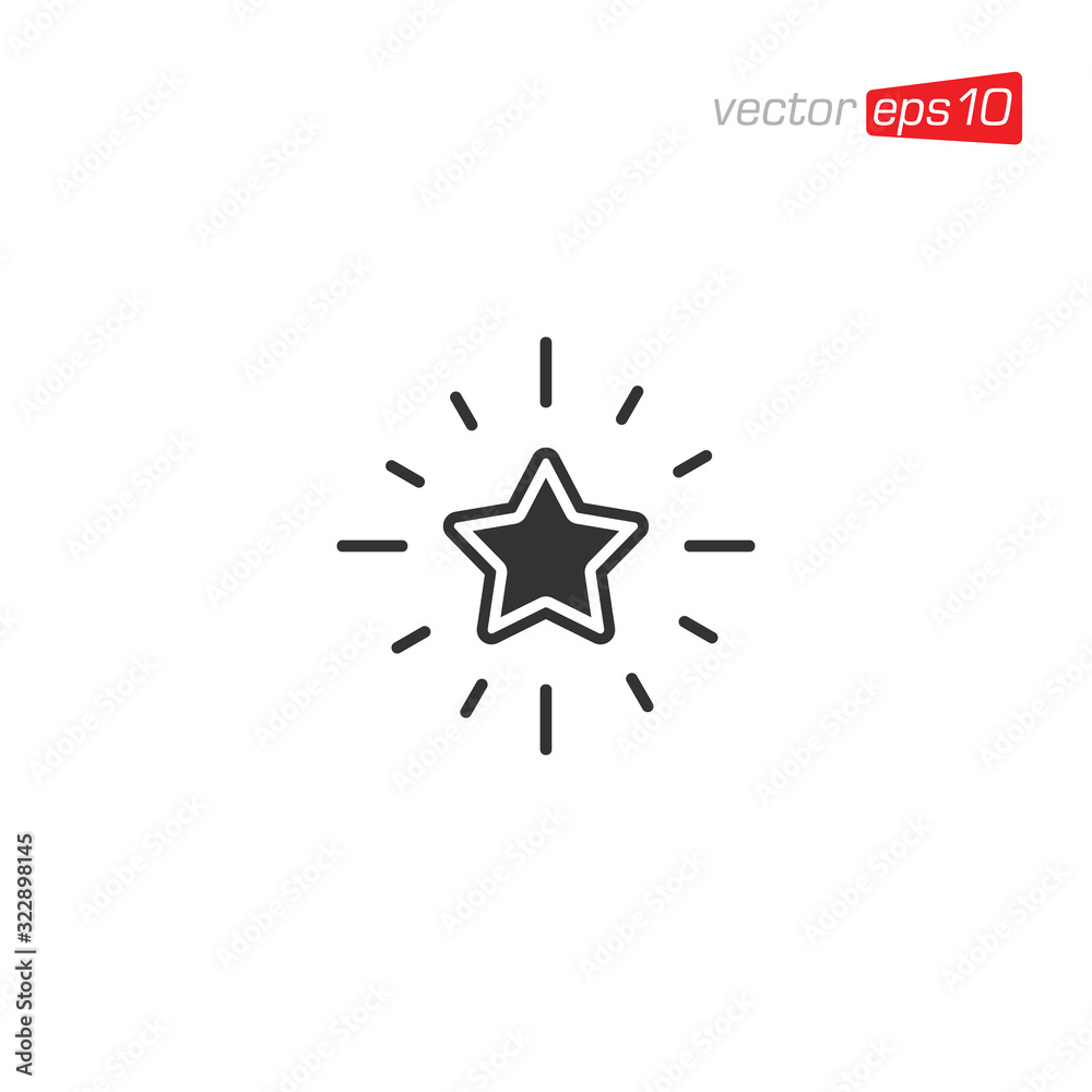 Star Icon Design Vector Template Star Icon Design Vector Template
