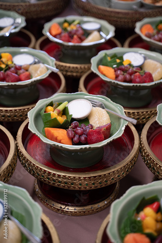 Wallpaper Mural thai meal menu on kantok table Torontodigital.ca