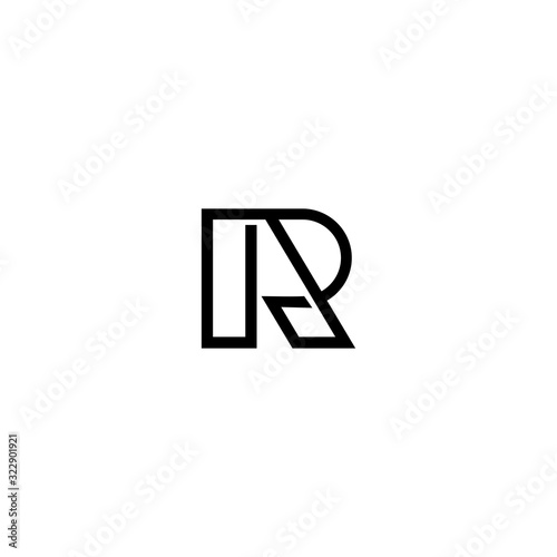 R RA creative logo design template