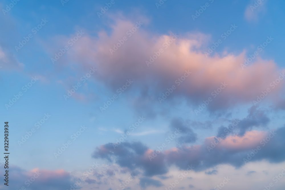 Beautiful sky and clouds landscape