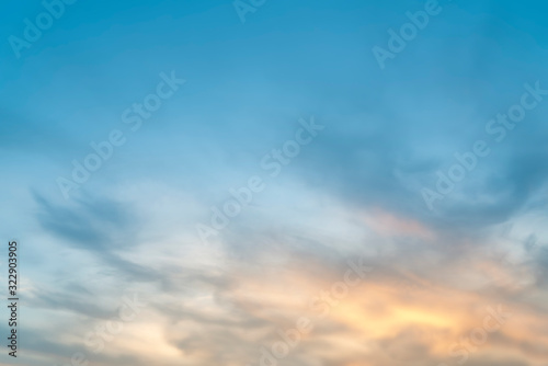 Fototapeta Naklejka Na Ścianę i Meble -  Beautiful sky and clouds landscape