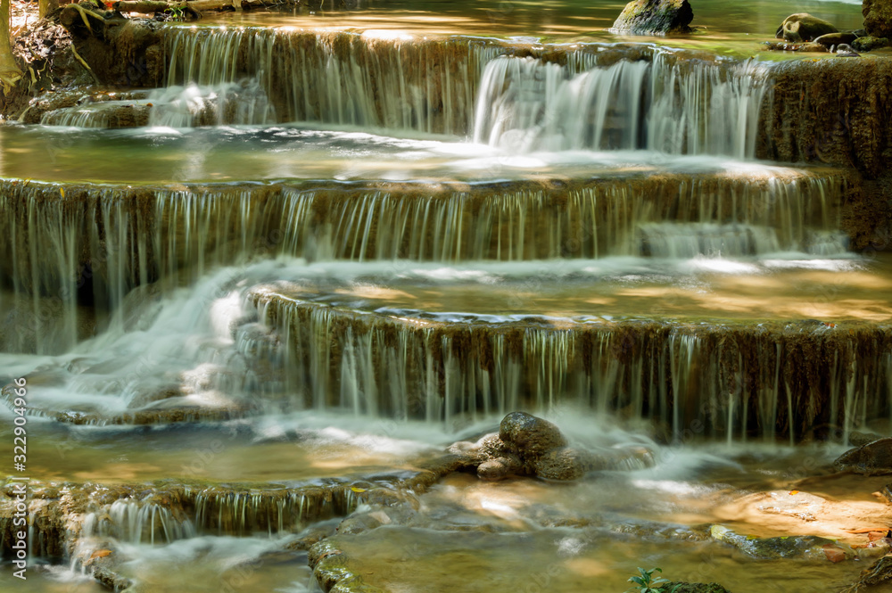 Forest Stream and Waterfall Huay Mae Kamin National Park, Kanchanaburi, Thailand Forest Stream and Waterfall Huay Mae Kamin National Park, Kanchanaburi, Thailand