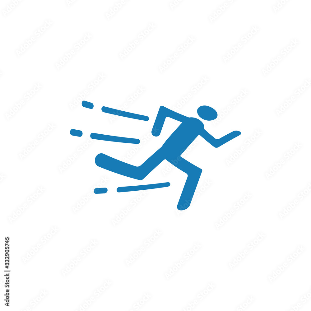 Running icon design template vector isolated