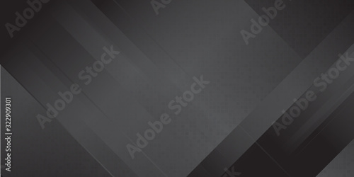 Black dark gradient geometric abstract background