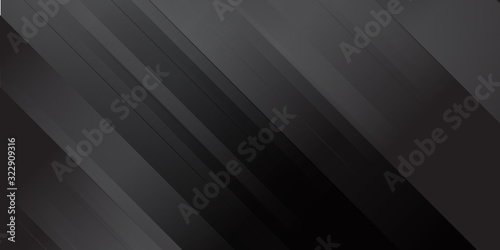 Black dark gradient geometric abstract background