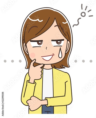 女性 マンガ アニメ 主婦 イラスト かわいい カジュアル