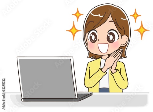女性 マンガ アニメ 主婦 イラスト かわいい カジュアル