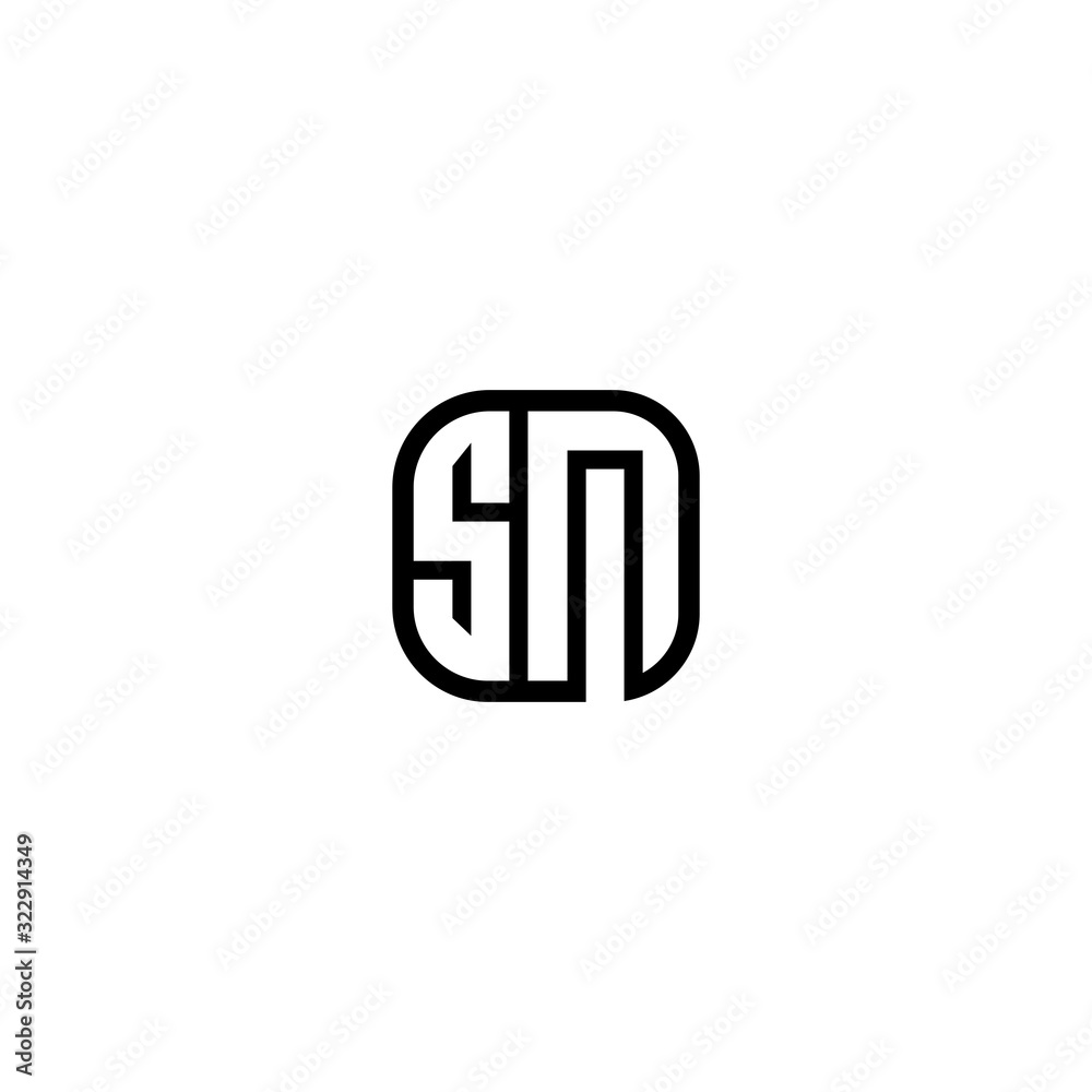 SN S N creative logo design template SN S N creative logo design template