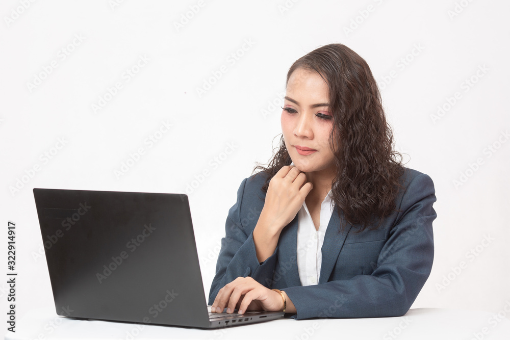 Beautiful businesswoman and her work Beautiful businesswoman and her work