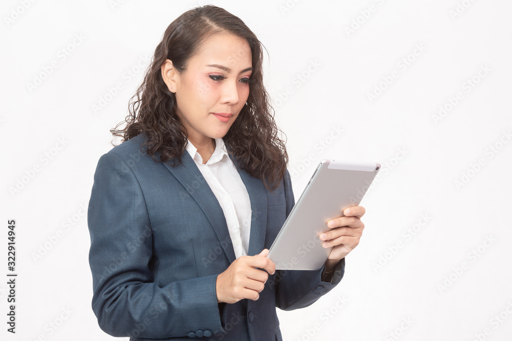 Beautiful businesswoman and her work Beautiful businesswoman and her work