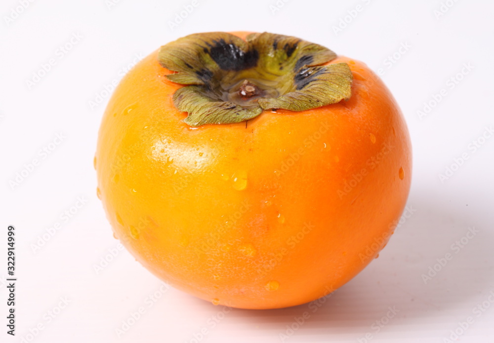 Persimmon fruit isolated on white background Persimmon fruit isolated on white background