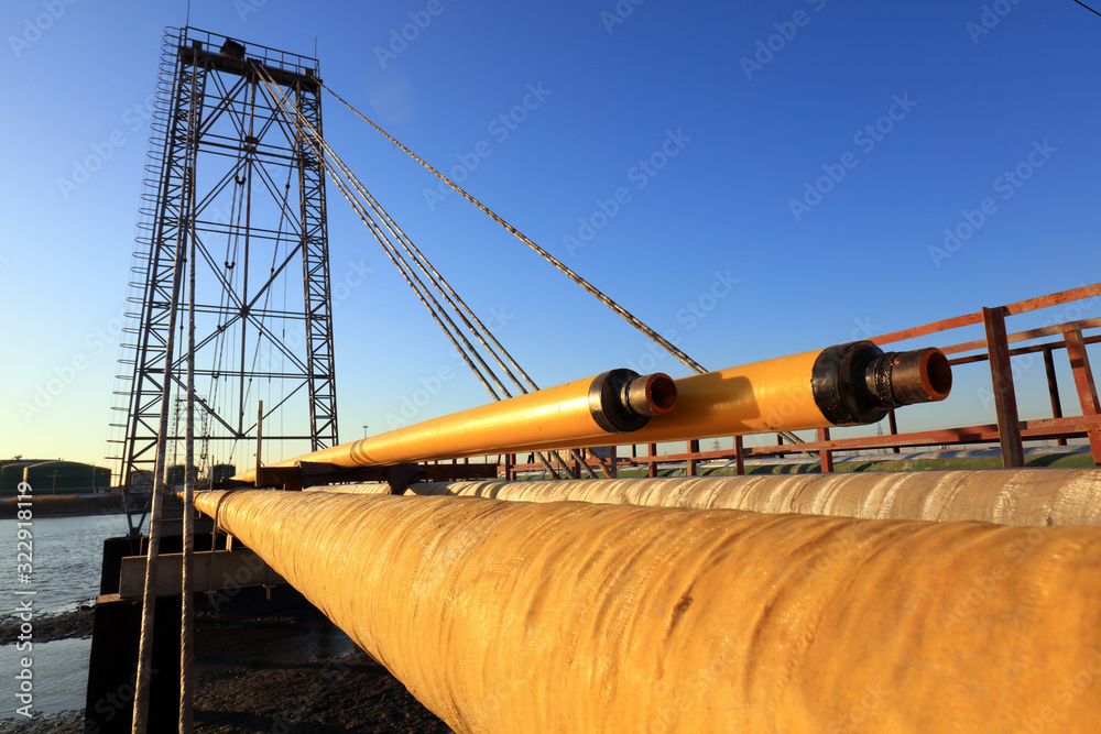 Naklejka premium Petroleum transmission pipeline