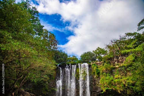 Beautiful waterfall Llanos de Cortez  in Liberia, Costa Rica.