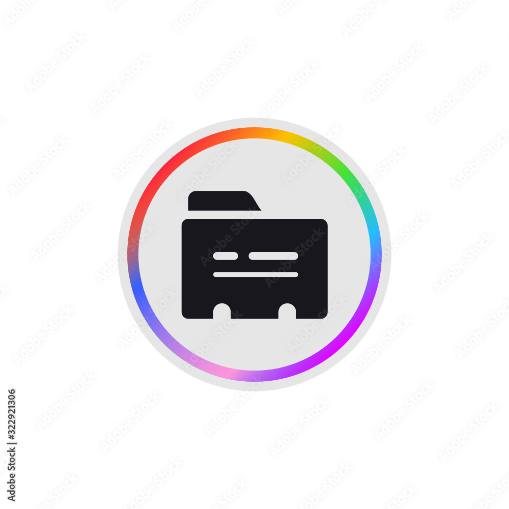 Folder - Modern App Button Folder - Modern App Button