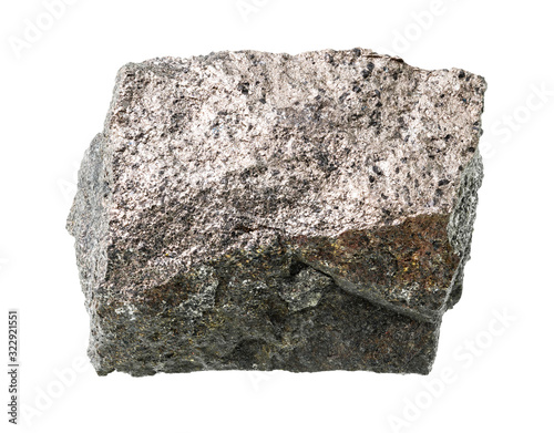 raw pyrrhotite (magnetic pyrite) rock cutout