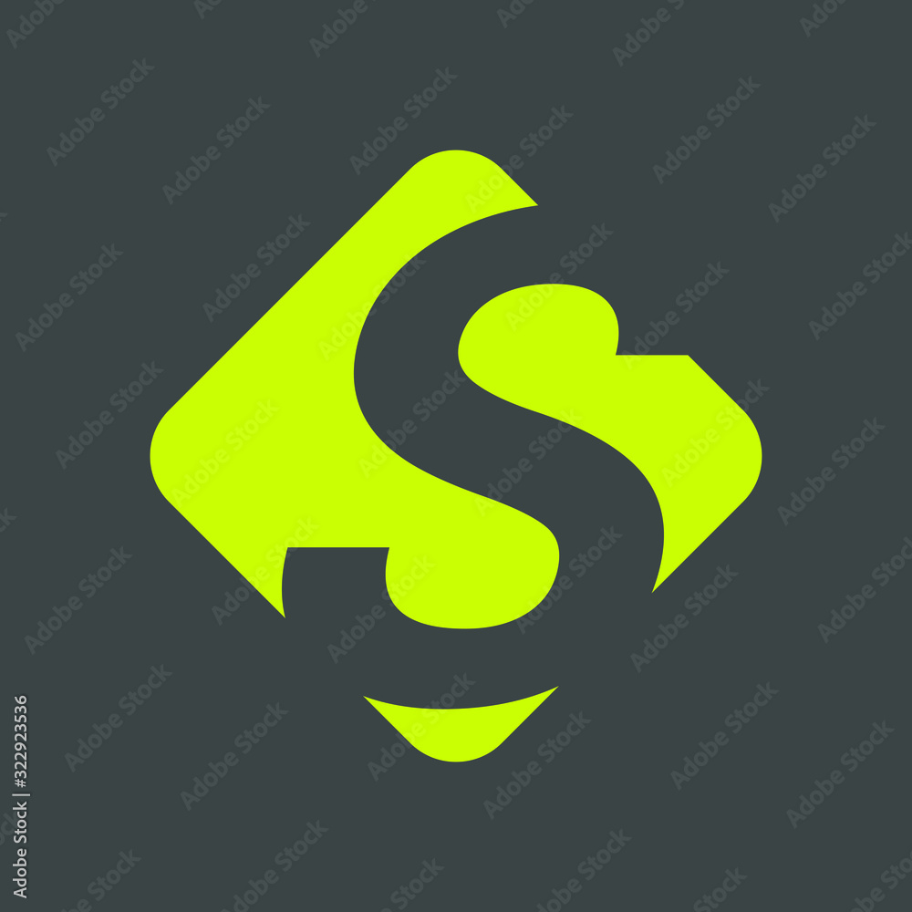 initial letter vector logo template initial letter vector logo template