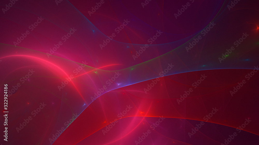 3D rendering abstract red fractal light background 3D rendering abstract red fractal light background