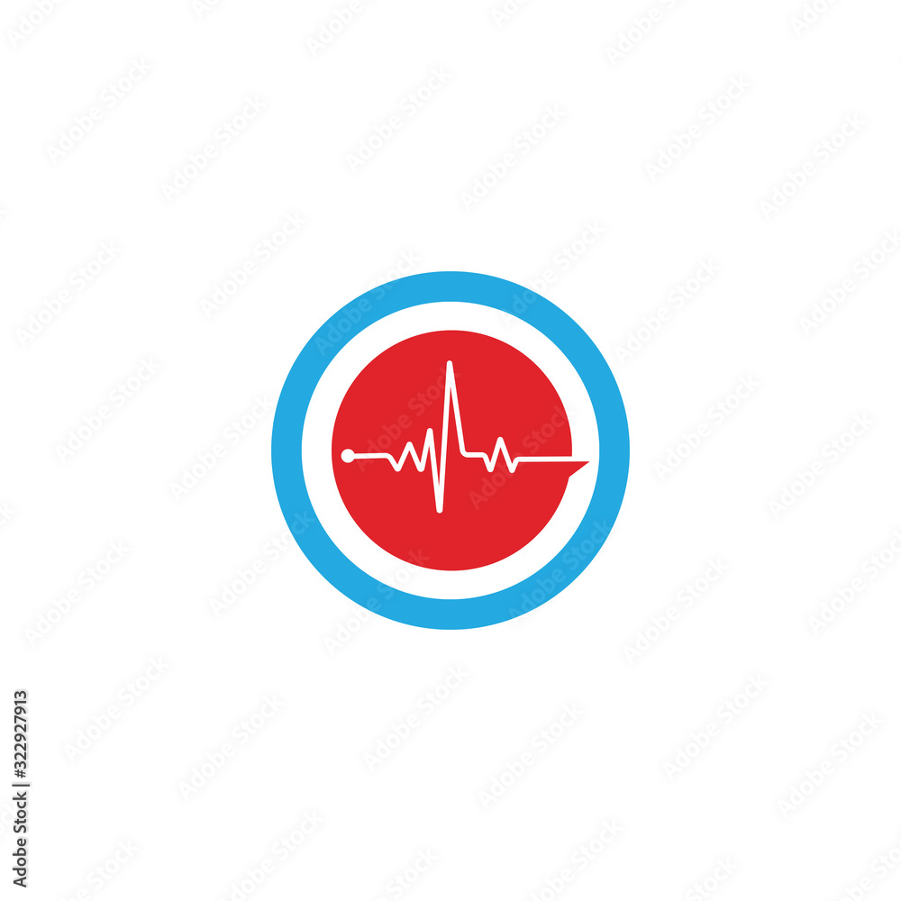 heart pulse Logo Template vector symbol heart pulse Logo Template vector symbol