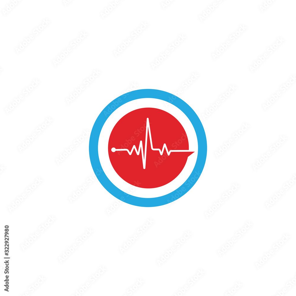 heart pulse Logo Template vector symbol heart pulse Logo Template vector symbol