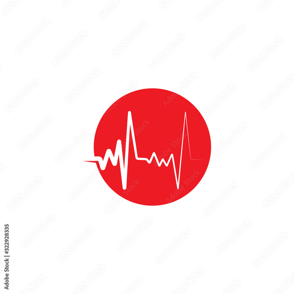 heart pulse Logo Template vector symbol heart pulse Logo Template vector symbol