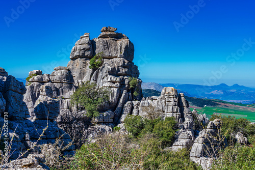 El Torcal de Antequera, Andalusia, Spain, near Antequera, province Malaga.