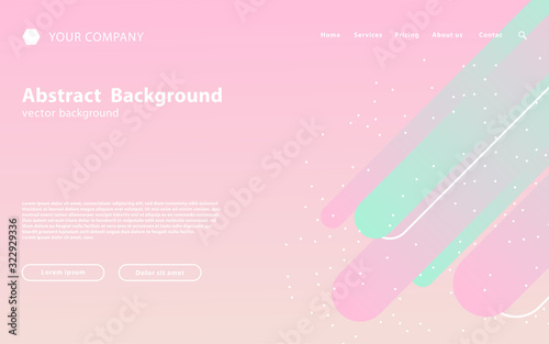 abstract colorful landing page background, vector illustration.