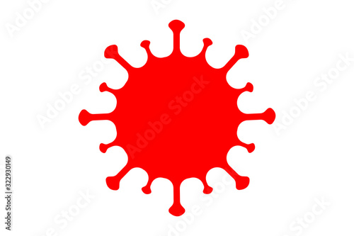 infection of corona virus icon