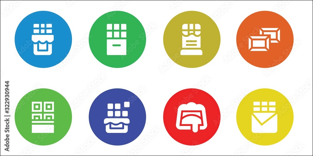 Modern Simple Set of cacao Vector filled Icons Modern Simple Set of cacao Vector filled Icons