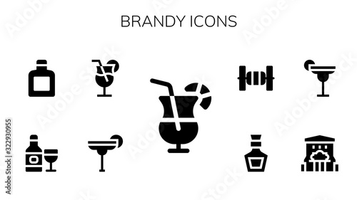 brandy icon set