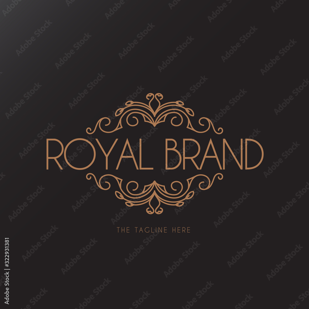 Luxurious Logo with Premium Ornament Luxurious Logo with Premium Ornament