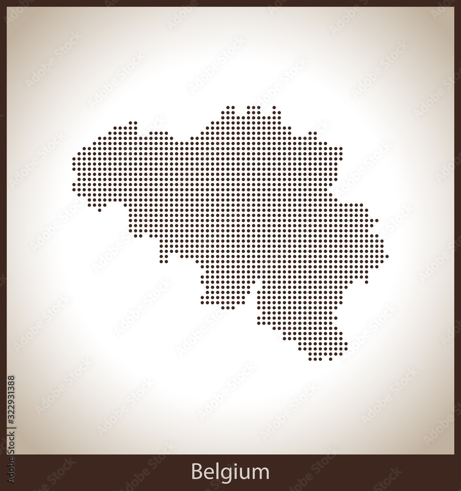 map of Belgium